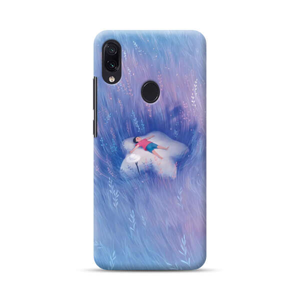Child Relaxing in Dreamy Field Samsung Galaxy A40 Hard Case