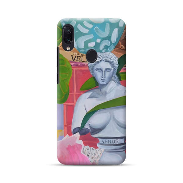 Classical Venus Bust with Green Leaves and Vibrant Vases Samsung Galaxy A40 Hard Case