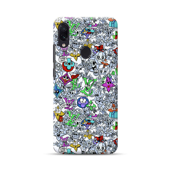 Colorful Cartoon Graffiti Pattern Samsung Galaxy A40 Hard Case