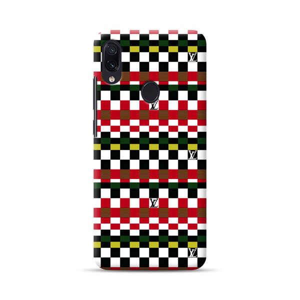 Colorful Checkerboard Stripes Pattern Samsung Galaxy A40 Hard Case