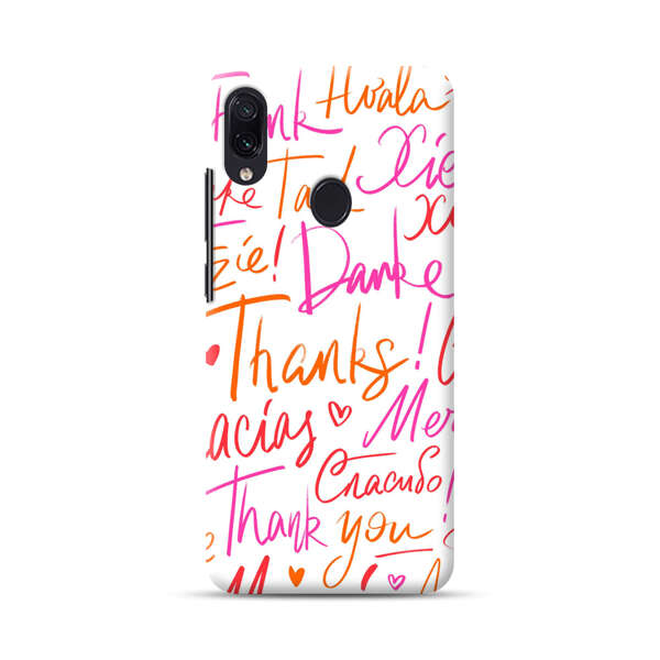 Colorful Thank You Multilingual Pattern Samsung Galaxy A40 Hard Case