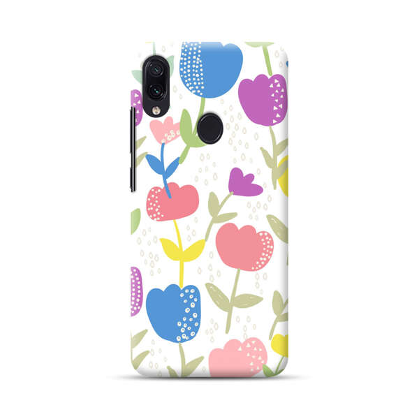 Colorful Tulip Floral Pattern Samsung Galaxy A40 Hard Case