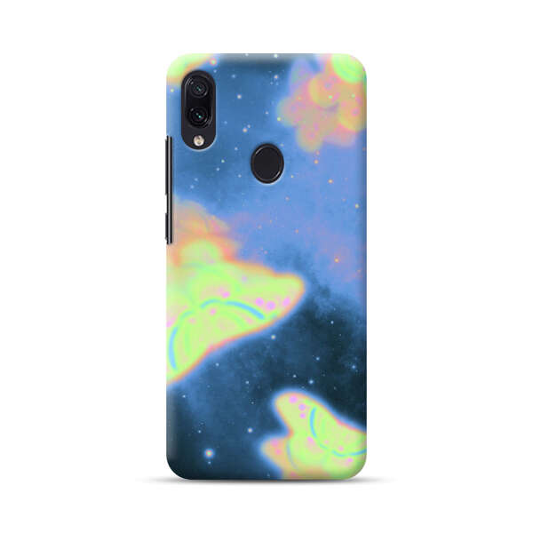 Dreamy Glowing Cosmic Butterflies Samsung Galaxy A40 Hard Case