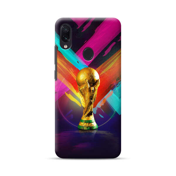 Golden Soccer Trophy with Colorful Abstract Background Samsung Galaxy A40 Hard Case