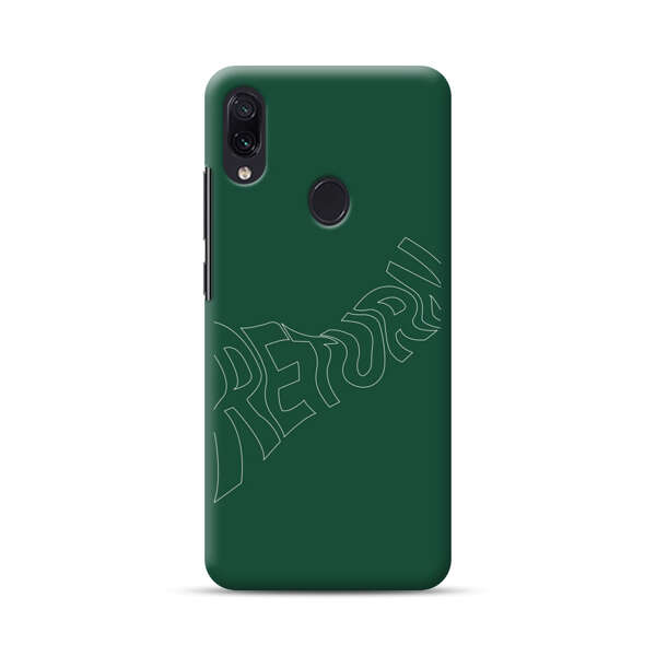 Minimalist Green Wavy Return Text Samsung Galaxy A40 Hard Case