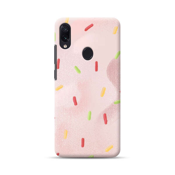 Pastel Pink Sprinkles Pattern Samsung Galaxy A40 Hard Case