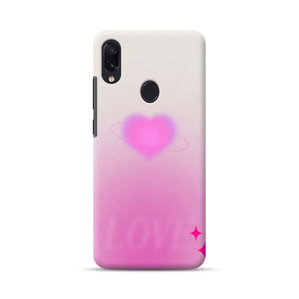 Pink Glowing Heart Love Sparkle Samsung Galaxy A40 Hard Case