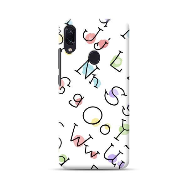 Playful Alphabet Pattern with Colorful Letters Samsung Galaxy A40 Hard Case