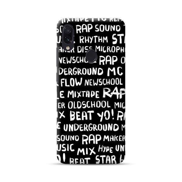Rap Hip Hop Words Collage Samsung Galaxy A40 Hard Case
