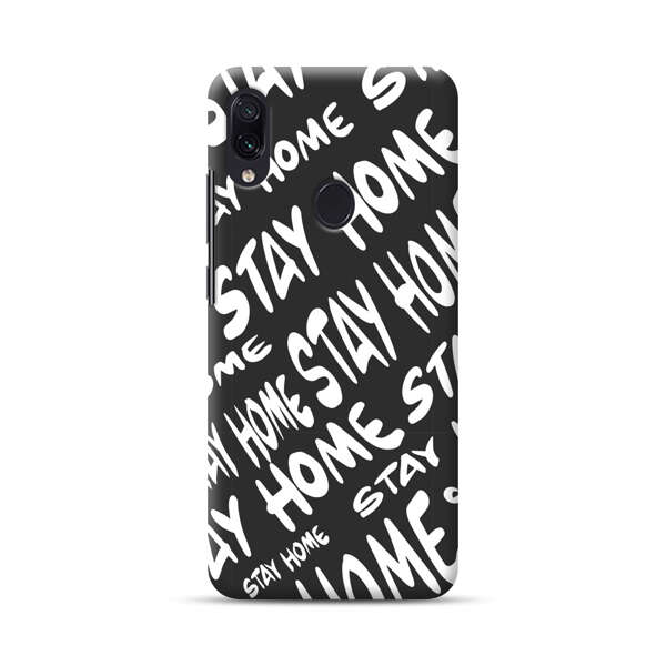 Stay Home Pattern Samsung Galaxy A40 Hard Case