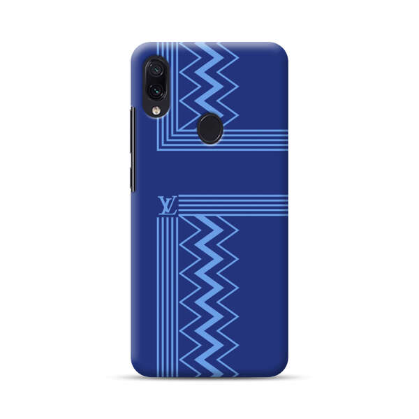 Stylish Geometric Zigzag Pattern in Blue Samsung Galaxy A40 Hard Case