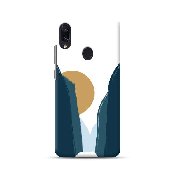 Sunset Between Dark Cliffs Samsung Galaxy A40 Hard Case