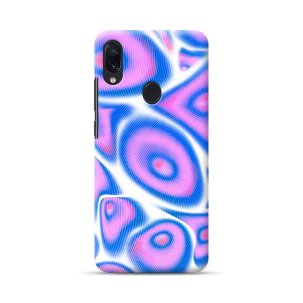 Vibrant Abstract Pink and Blue Swirl Pattern Samsung Galaxy A40 Hard Case