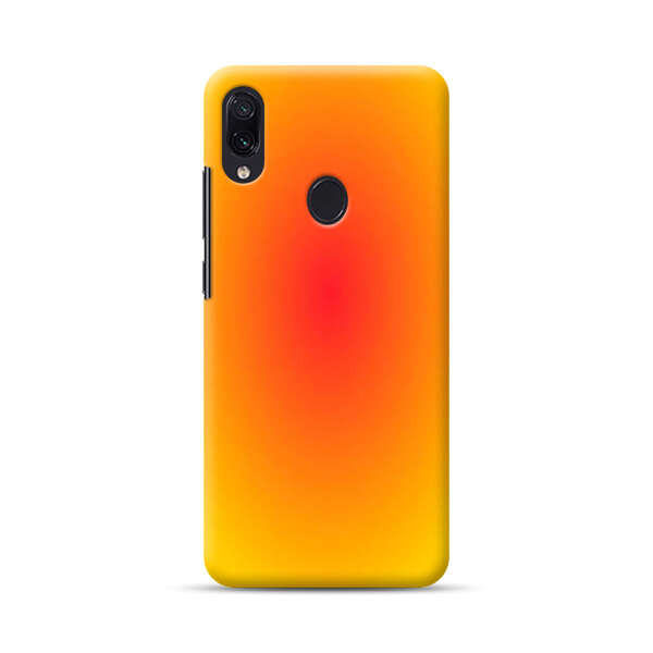 Vibrant Red Focal Point with Yellow Gradient Background Samsung Galaxy A40 Hard Case