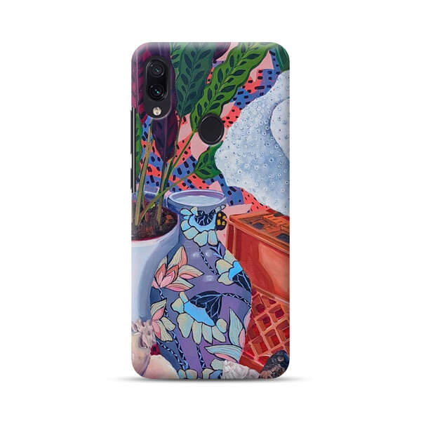 Vibrant Still Life with Plants and Vase Samsung Galaxy A40 Hard Case