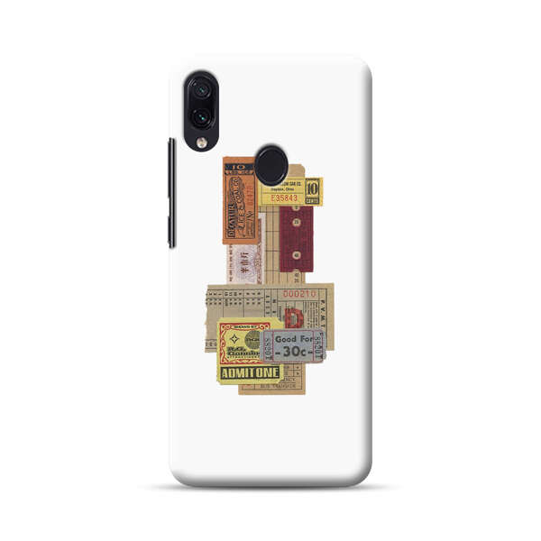 Vintage Admission and Raffle Tickets Collage Samsung Galaxy A40 Hard Case