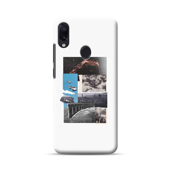 Vintage Collage with Aviation, Bridge, and Cityscape Samsung Galaxy A40 Hard Case