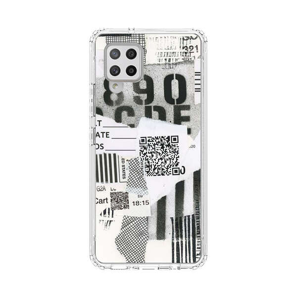 Abstract Collage Torn Paper Barcodes Samsung Galaxy A42 (5G) Case