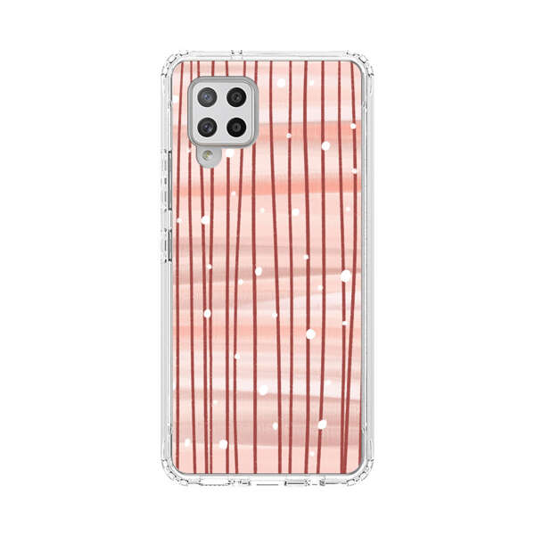 Abstract Vertical Lines Pink Pattern Samsung Galaxy A42 (5G) Case