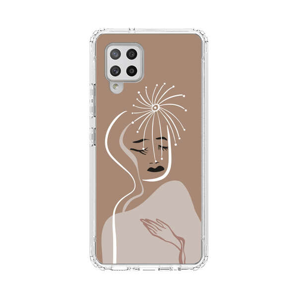 Artistic Abstract Portrait with Serene Face Samsung Galaxy A42 (5G) Case