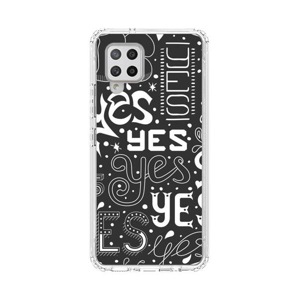 Bold Playful Typography Yes Pattern Samsung Galaxy A42 (5G) Case
