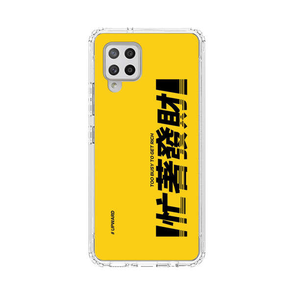 Bold Typography Too Busy To Get Rich Samsung Galaxy A42 (5G) Case