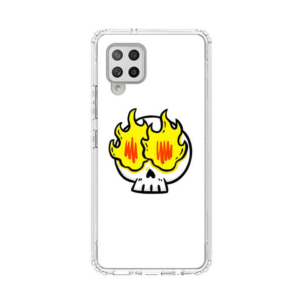 Cartoon Skull with Flames Samsung Galaxy A42 (5G) Case