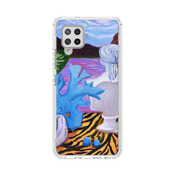 Classical Statues and Tropical Plants by the Ocean Samsung Galaxy A42 (5G) Case