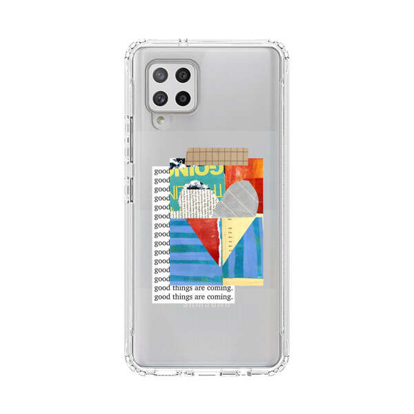 Colorful Abstract Collage with Geometric Shapes Samsung Galaxy A42 (5G) Case