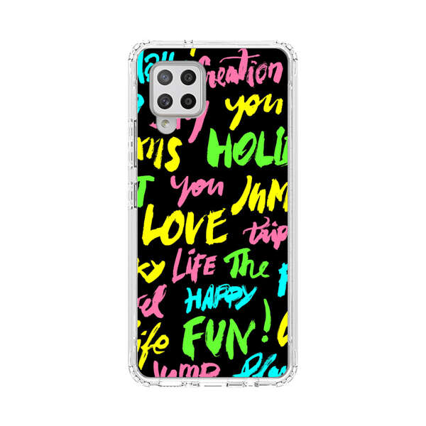 Colorful Positive Motivational Words Pattern Samsung Galaxy A42 (5G) Case