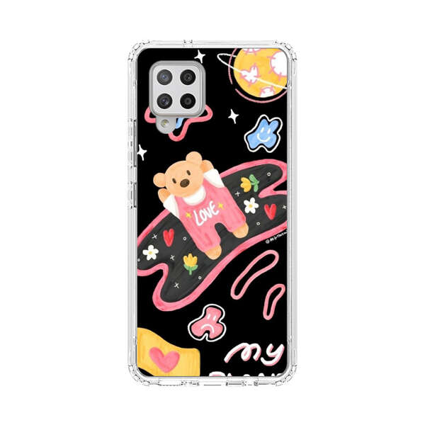 Cute Teddy Bear Love Space Design Samsung Galaxy A42 (5G) Case