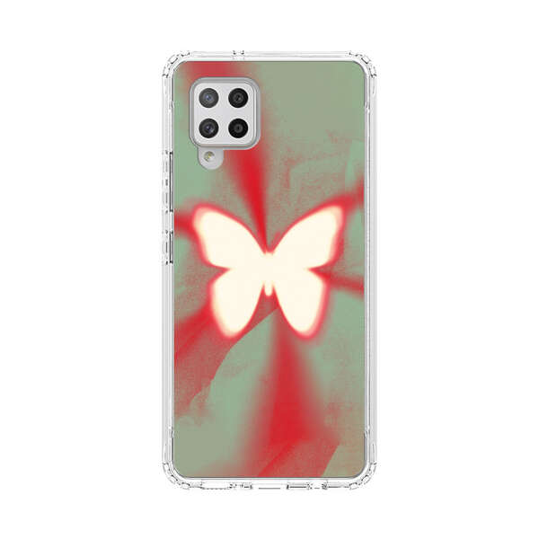 Glowing White Butterfly Abstract Radiant Design Samsung Galaxy A42 (5G) Case