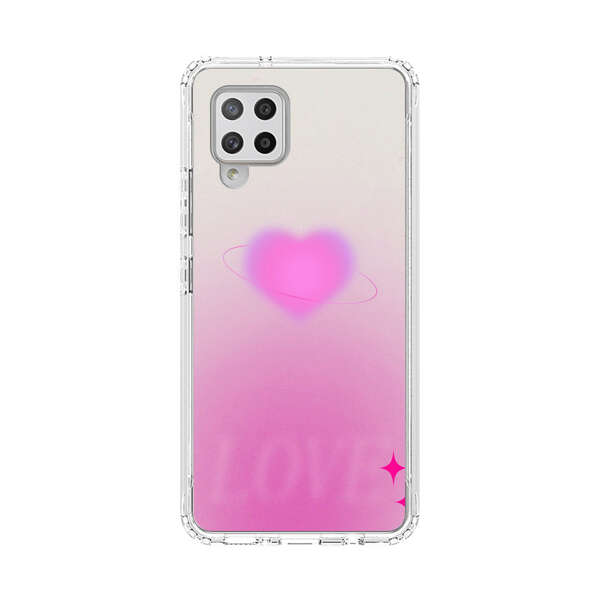 Pink Glowing Heart Love Sparkle Samsung Galaxy A42 (5G) Case