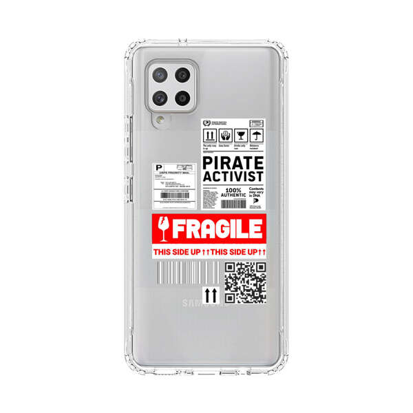 Pirate Activist Fragile Shipping Label Samsung Galaxy A42 (5G) Case