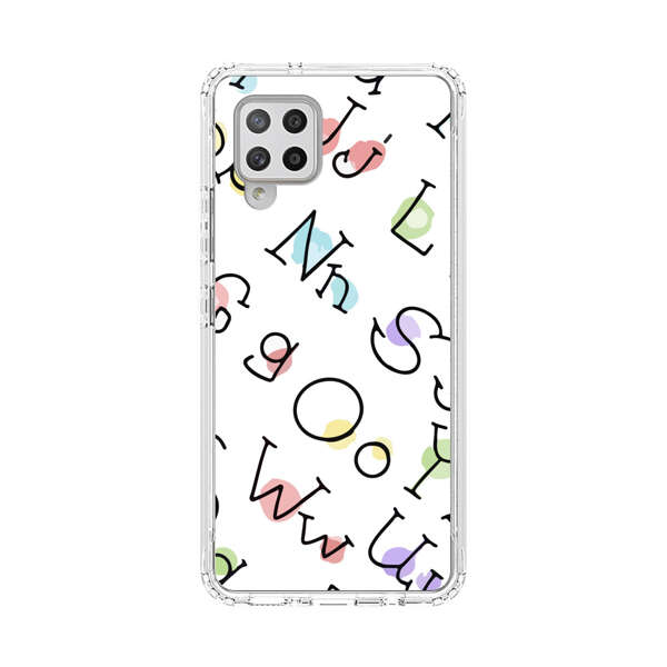 Playful Alphabet Pattern with Colorful Letters Samsung Galaxy A42 (5G) Case