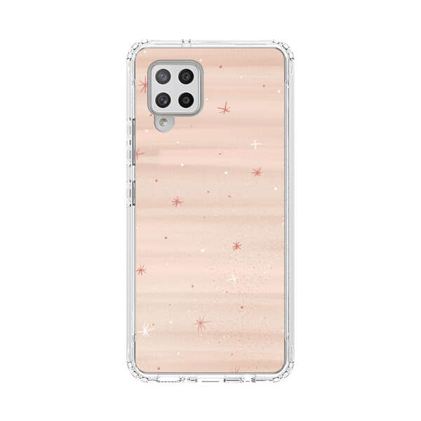 Soft Pink Background with Delicate Stars Samsung Galaxy A42 (5G) Case