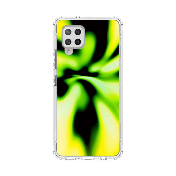 Vibrant Abstract Green and Yellow Swirl Samsung Galaxy A42 (5G) Case