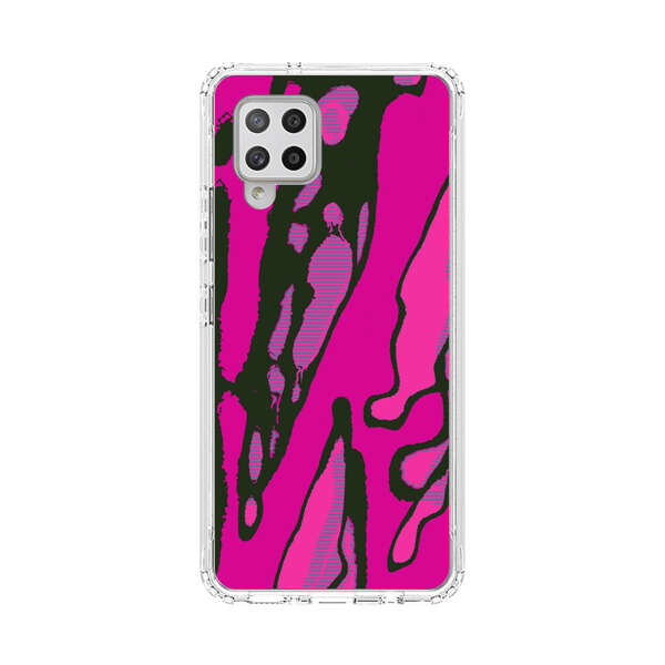 Vibrant Abstract Magenta Black Pattern Samsung Galaxy A42 (5G) Case