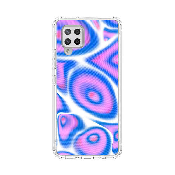 Vibrant Abstract Pink and Blue Swirl Pattern Samsung Galaxy A42 (5G) Case