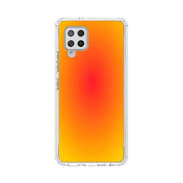 Vibrant Red Focal Point with Yellow Gradient Background Samsung Galaxy A42 (5G) Case