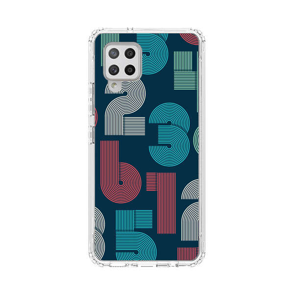 Vibrant Seamless Pattern of Colorful Stylized Numbers Samsung Galaxy A42 (5G) Case