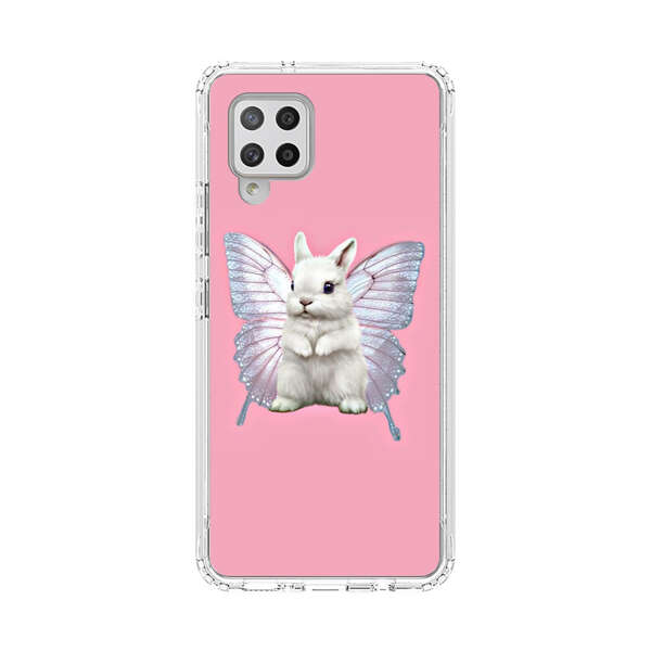 White Bunny with Butterfly Wings Samsung Galaxy A42 (5G) Case