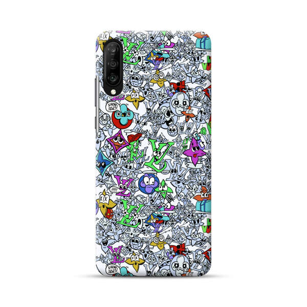 Colorful Cartoon Graffiti Pattern Samsung Galaxy A50 Hard Case