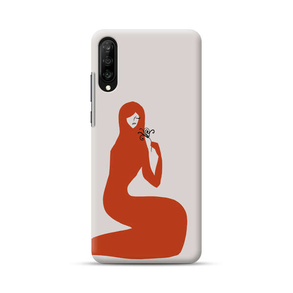 Minimalist Abstract Woman Silhouette Samsung Galaxy A50 Hard Case