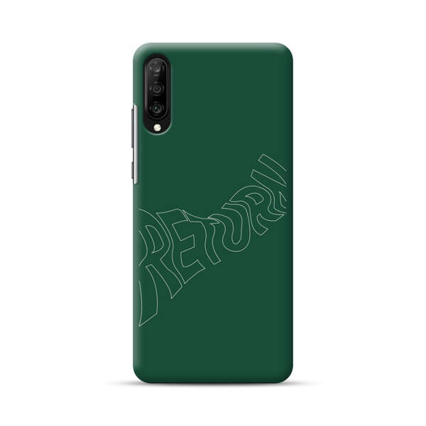 Minimalist Green Wavy Return Text Samsung Galaxy A50 Hard Case