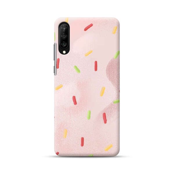 Pastel Pink Sprinkles Pattern Samsung Galaxy A50 Hard Case