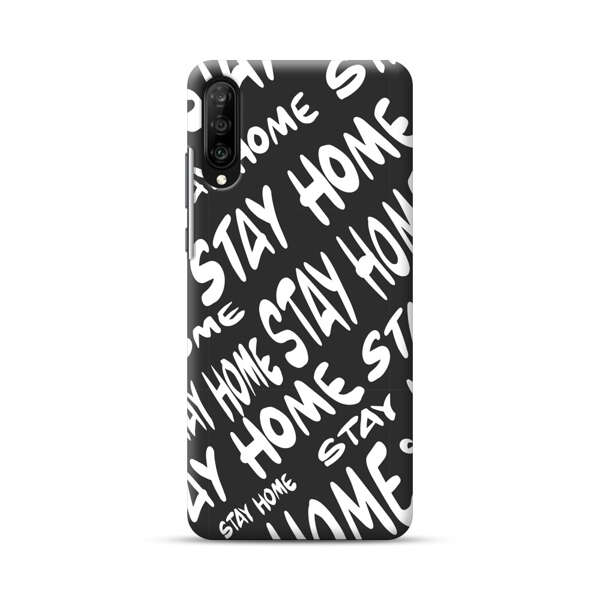 Stay Home Pattern Samsung Galaxy A50 Hard Case