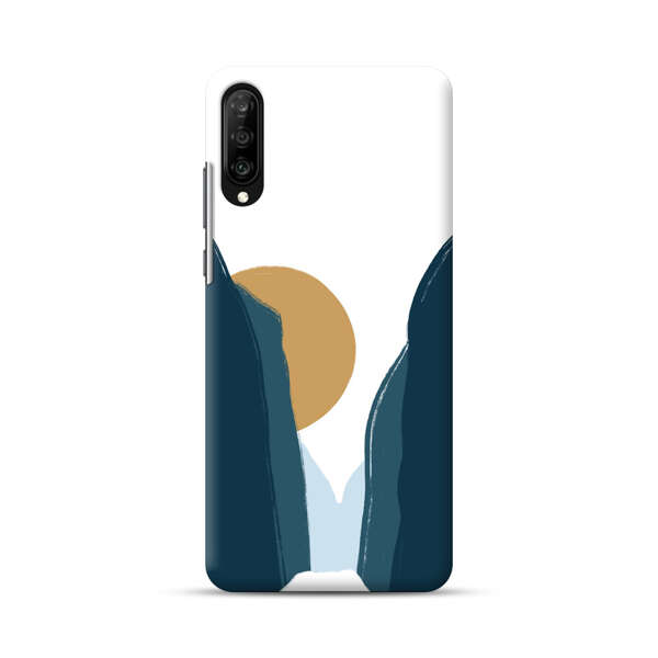 Sunset Between Dark Cliffs Samsung Galaxy A50 Hard Case