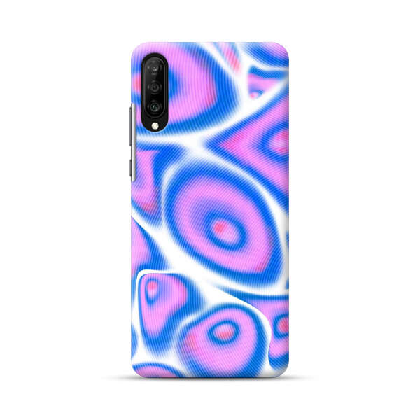 Vibrant Abstract Pink and Blue Swirl Pattern Samsung Galaxy A50 Hard Case
