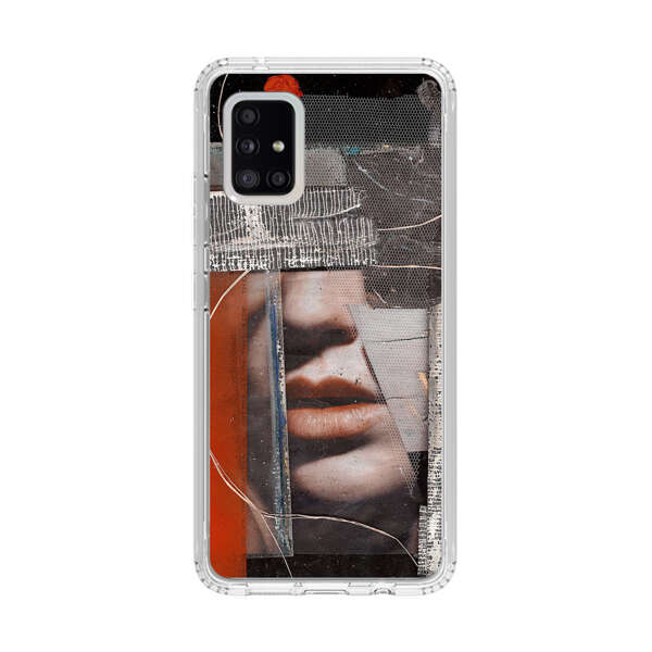 Abstract Collage Close Up Face Samsung Galaxy A51 5G Case